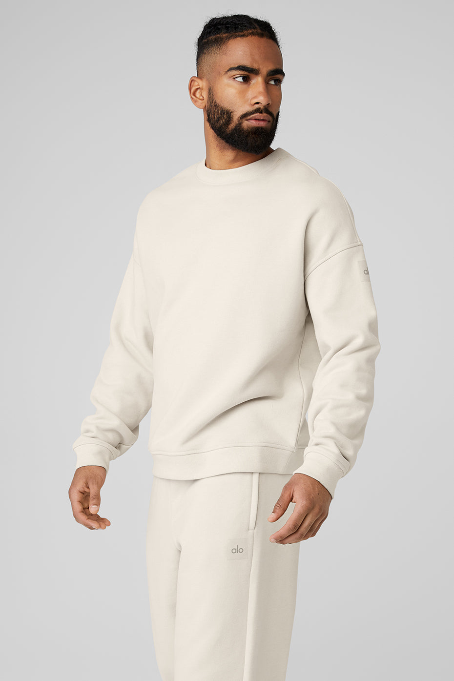 Renown Heavy Weight Crew Neck Crew Sweatshirt — Bone