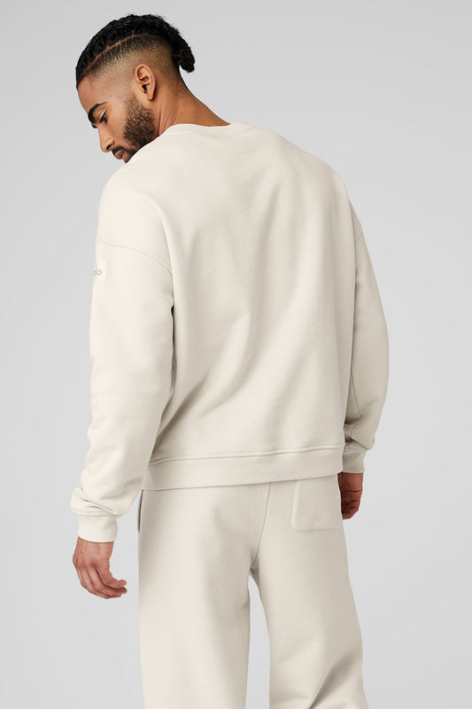 Renown Heavy Weight Crew Neck Crew Sweatshirt — Bone