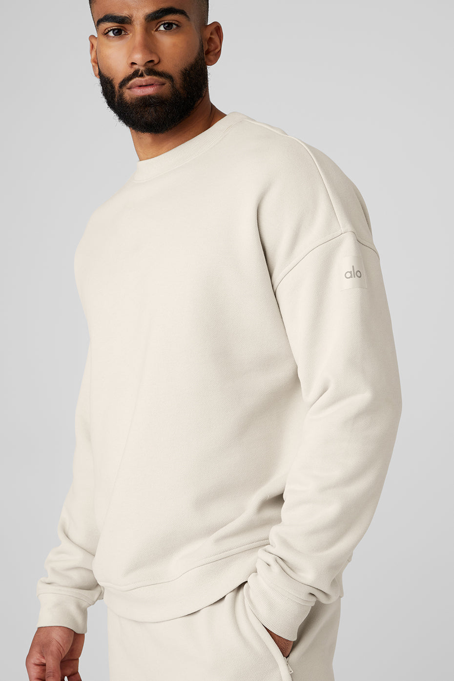 Renown Heavy Weight Crew Neck Crew Sweatshirt — Bone