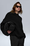 Scholar Hooded Sweater — Black