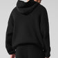 Scholar Hooded Sweater — Black