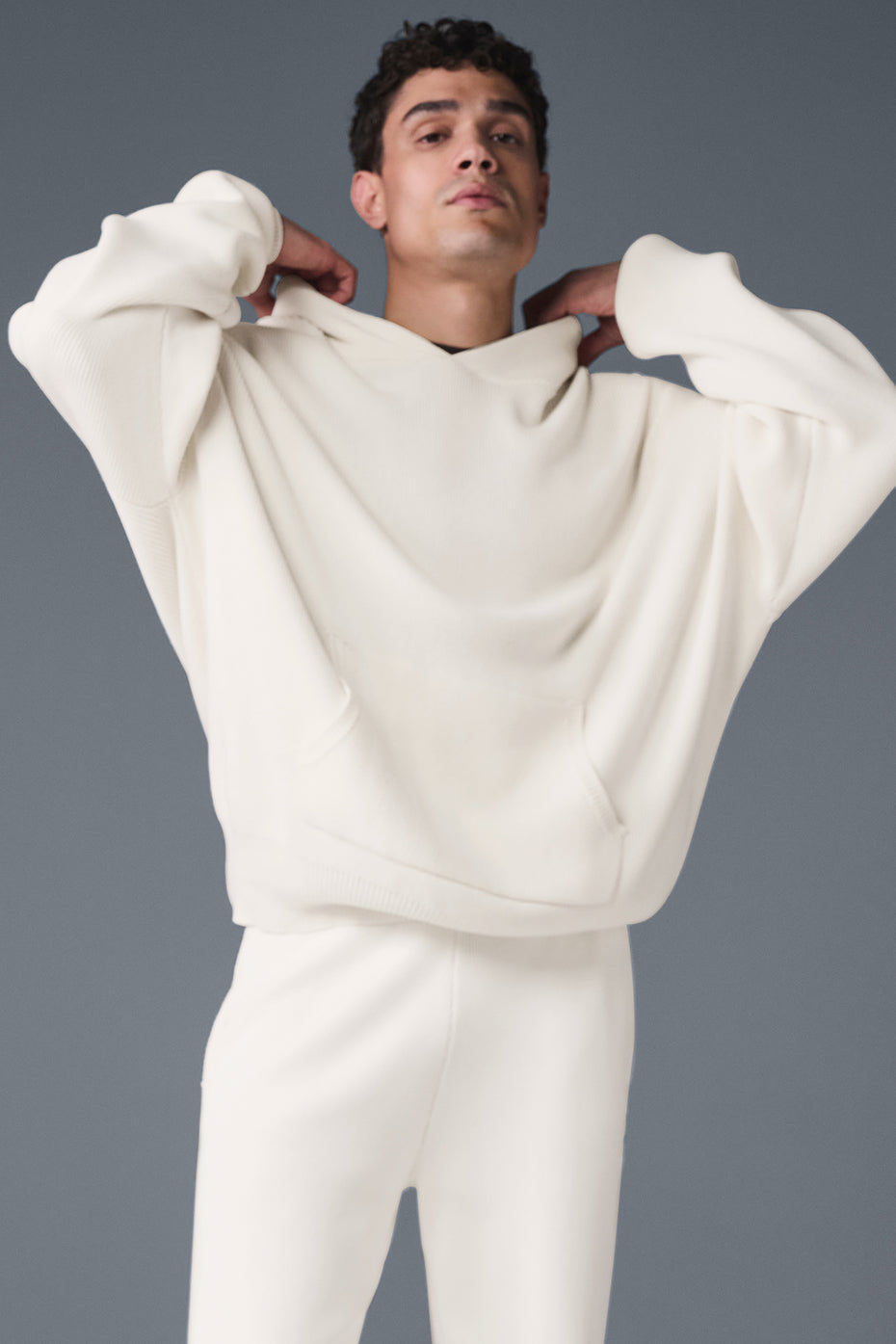 Scholar Hooded Sweater — Ivory