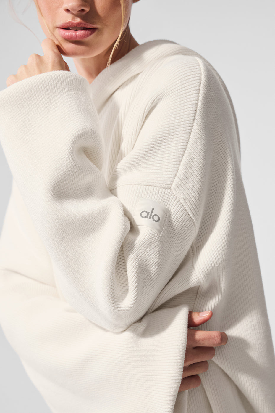 Scholar Hooded Sweater — Ivory