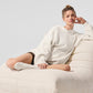 Scholar Hooded Sweater — Ivory