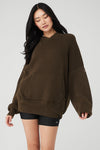Scholar Hooded Sweater — Espresso