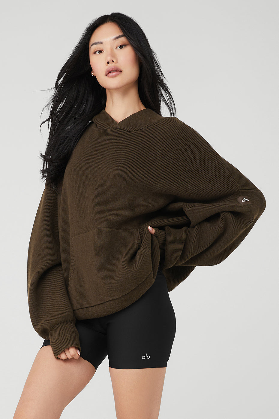Scholar Hooded Sweater — Espresso