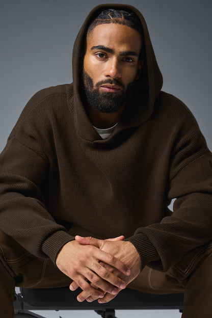 Scholar Hooded Sweater — Espresso