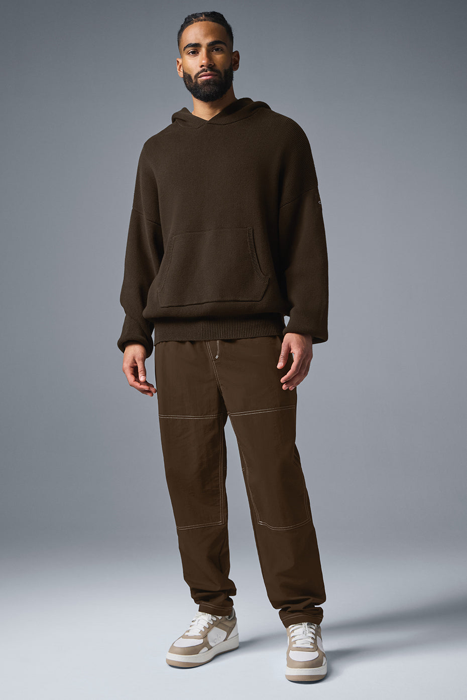 Scholar Hooded Sweater — Espresso