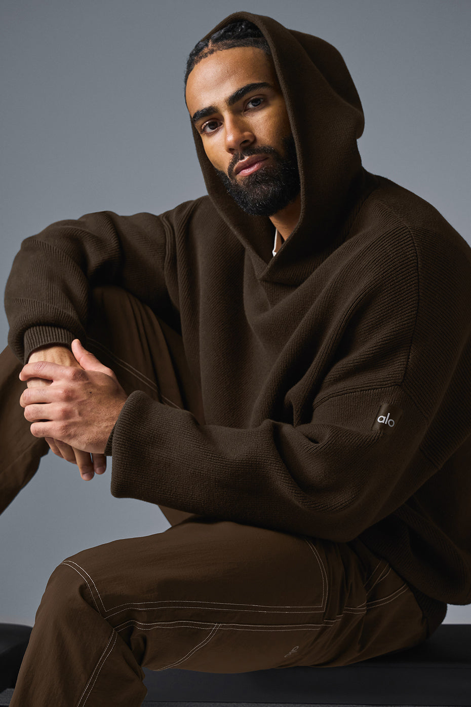 Scholar Hooded Sweater — Espresso