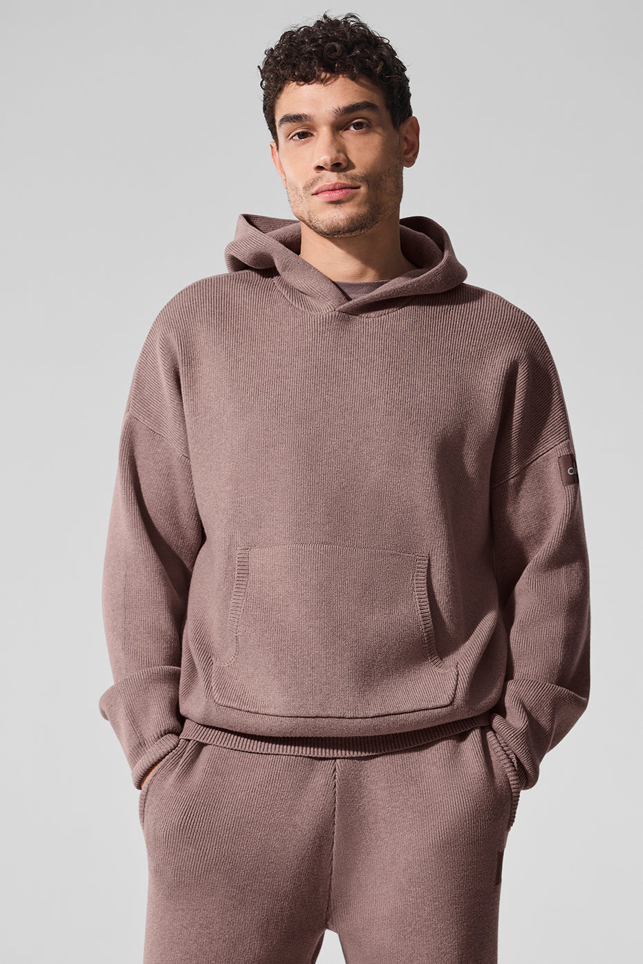 Scholar Hooded Sweater — Mushroom Heather