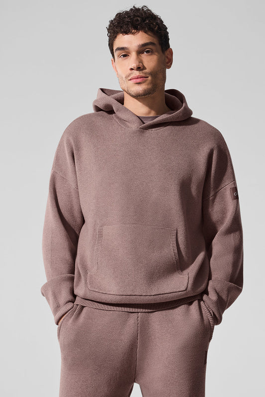 Scholar Hooded Sweater — Mushroom Heather