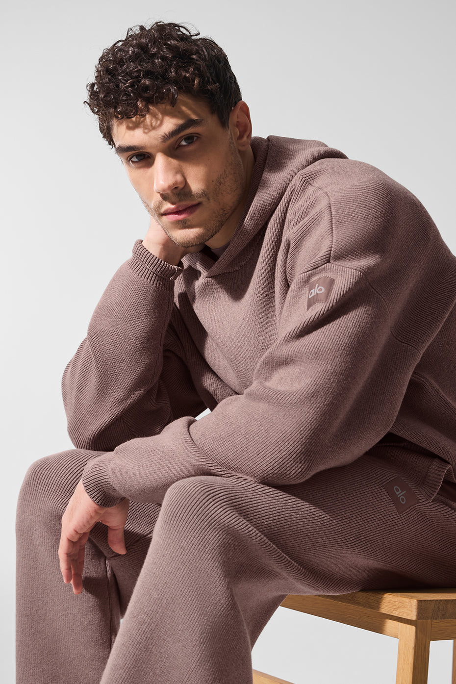 Scholar Hooded Sweater — Mushroom Heather