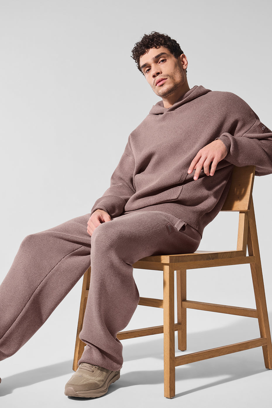 Scholar Hooded Sweater — Mushroom Heather