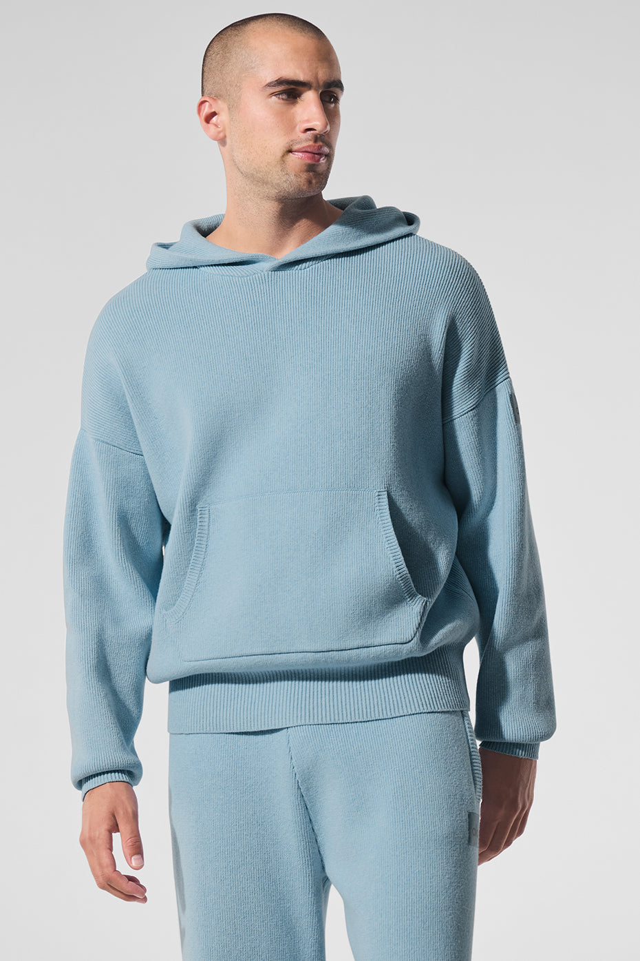 Scholar Hooded Sweater — Celestial Blue Heather