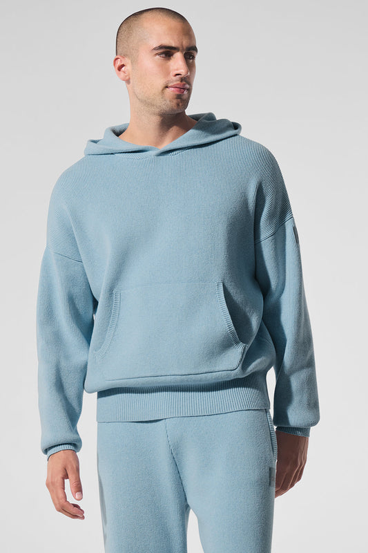 Scholar Hooded Sweater — Celestial Blue Heather