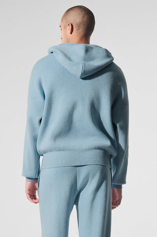 Scholar Hooded Sweater — Celestial Blue Heather