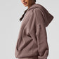 Scholar Hooded Sweater — Mushroom Heather