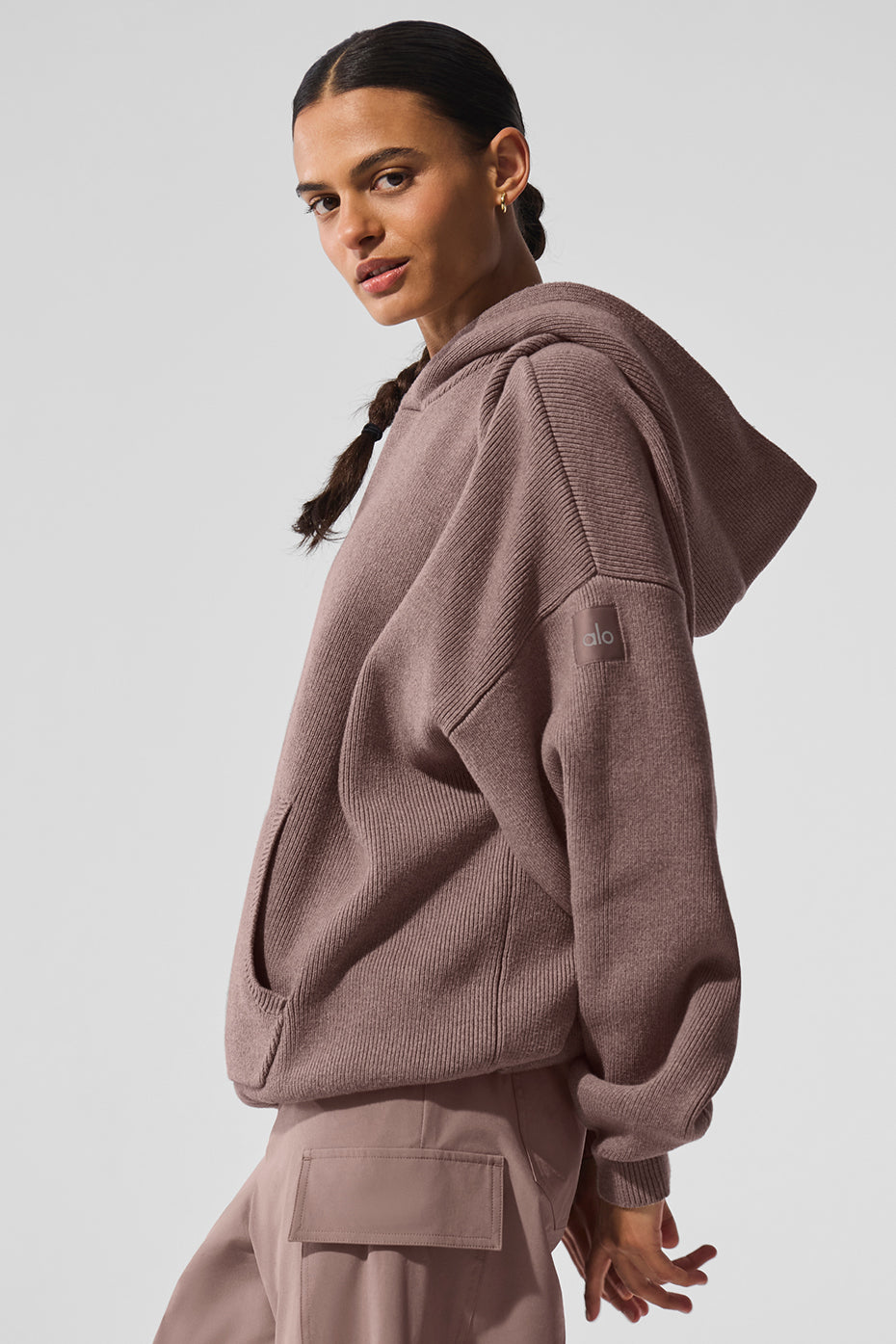 Scholar Hooded Sweater — Mushroom Heather