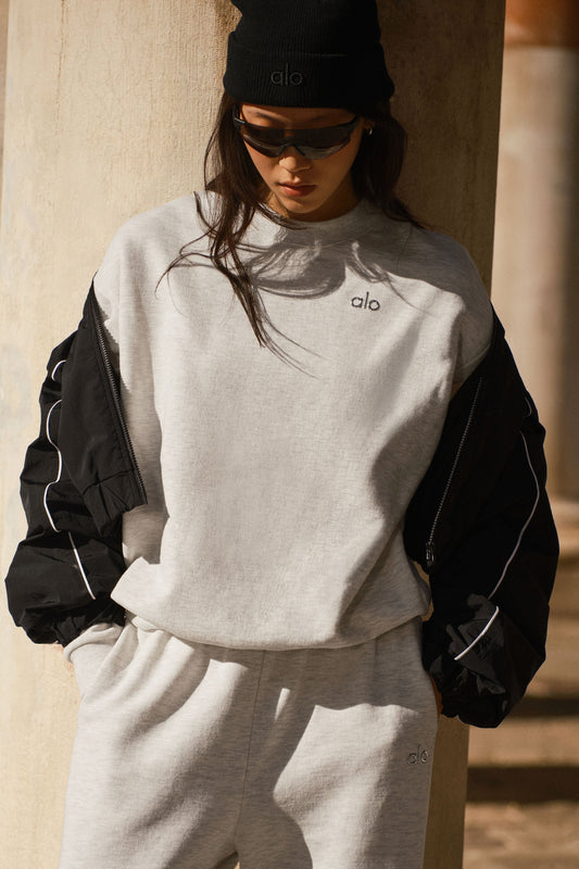 Accolade Crew Neck Crew Sweatshirt — White Heather