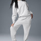 Accolade Crew Neck Crew Sweatshirt — White