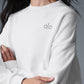 Accolade Crew Neck Crew Sweatshirt — White