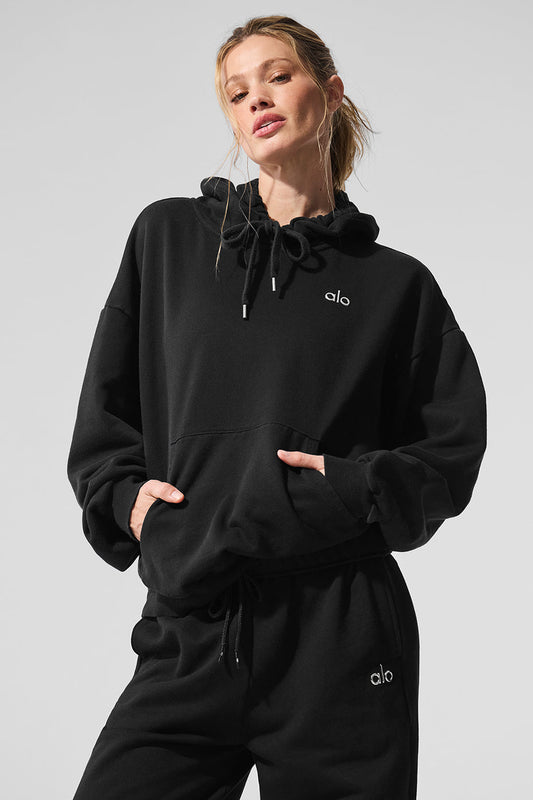 Accolade Hooded Sweatshirt — Black