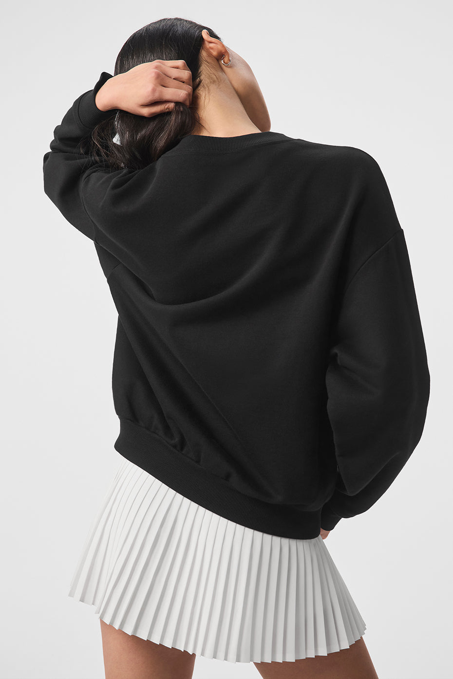 Accolade Crew Neck Crew Sweatshirt — Black