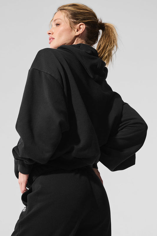 Accolade Hooded Sweatshirt — Black