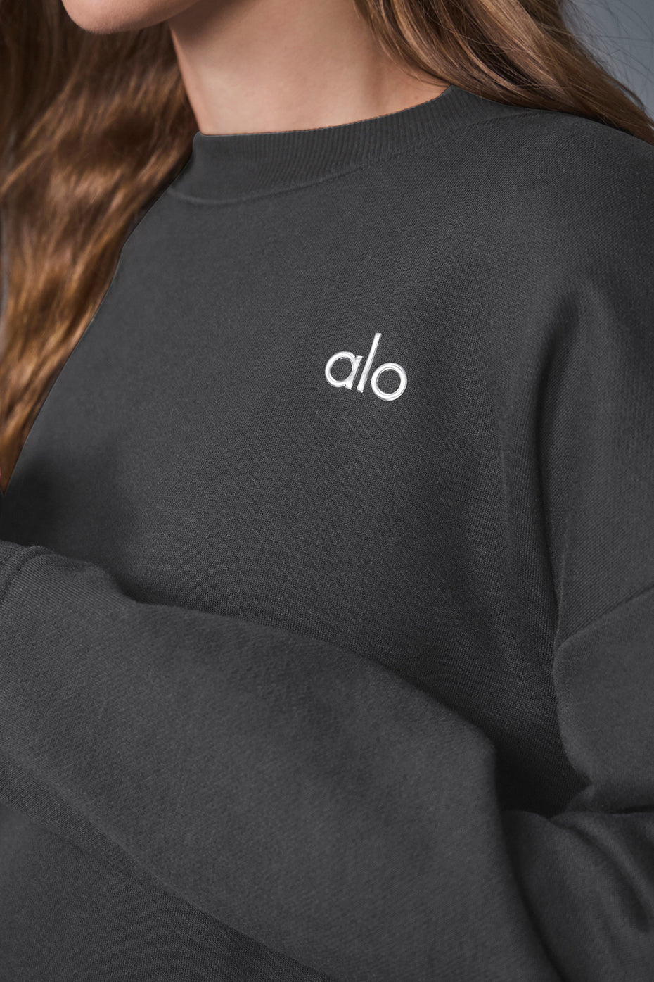 Accolade Crew Neck Crew Sweatshirt — Anthracite
