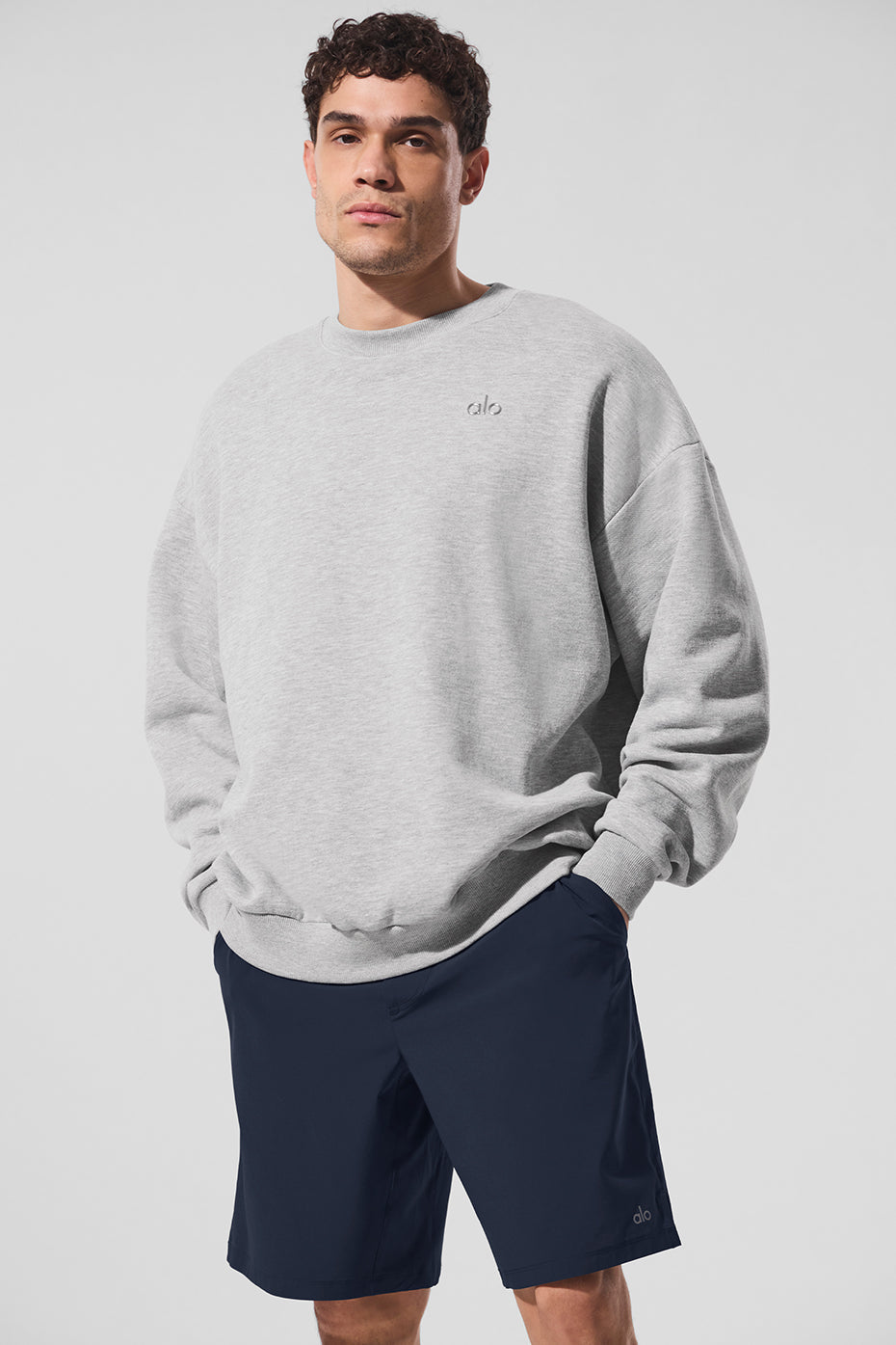 Accolade Crew Neck Crew Sweatshirt — Athletic Heather Grey