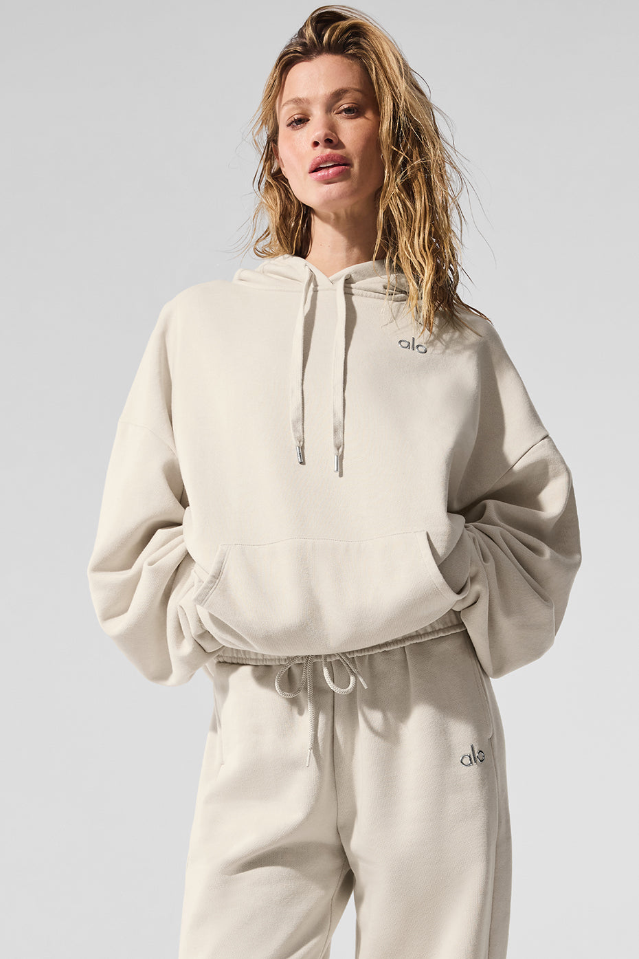 Accolade Hooded Sweatshirt — Bone