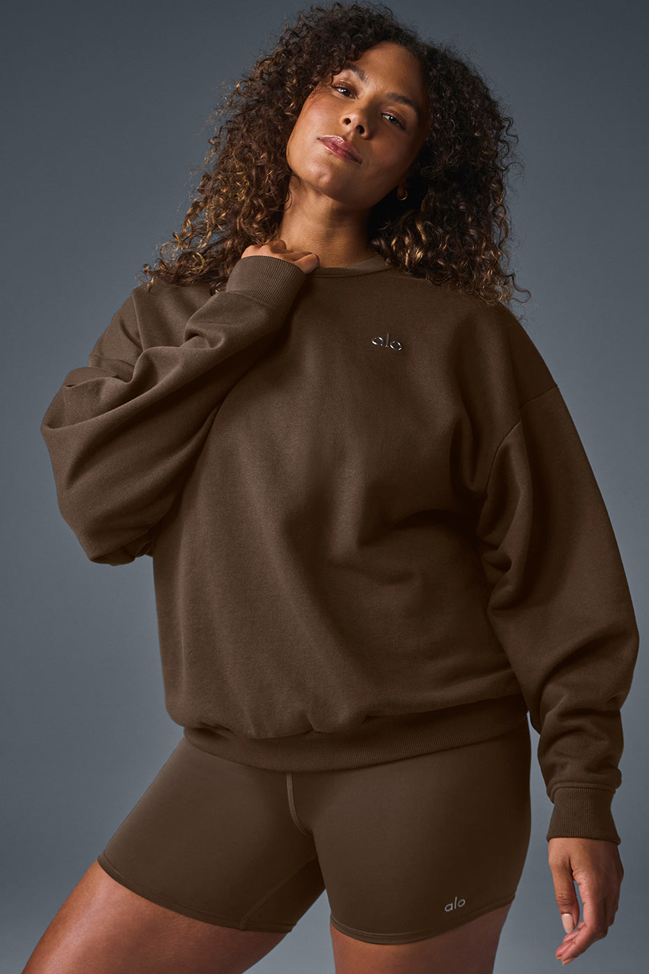 Accolade Crew Neck Crew Sweatshirt — Espresso