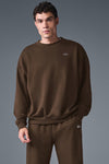 Accolade Crew Neck Crew Sweatshirt — Espresso