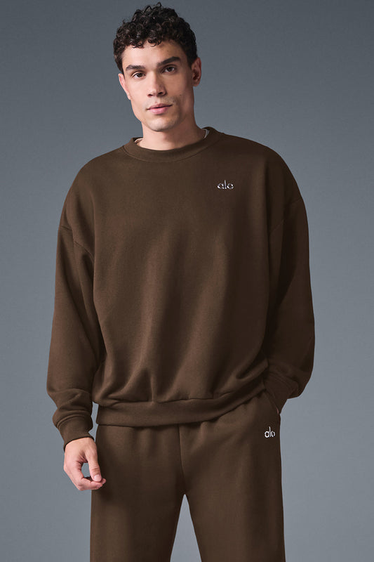 Accolade Crew Neck Crew Sweatshirt — Espresso