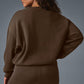 Accolade Crew Neck Crew Sweatshirt — Espresso