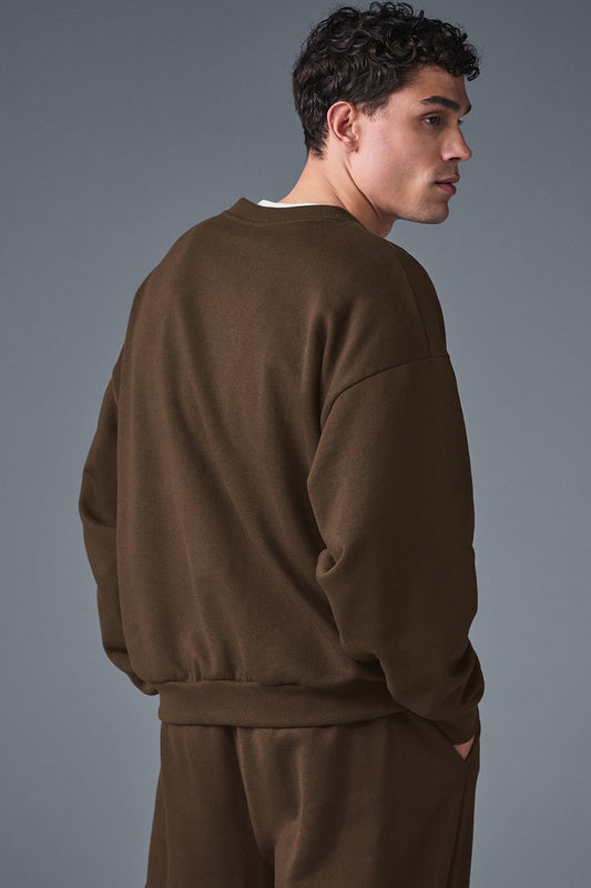 Accolade Crew Neck Crew Sweatshirt — Espresso