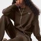 Accolade Crew Neck Crew Sweatshirt — Espresso