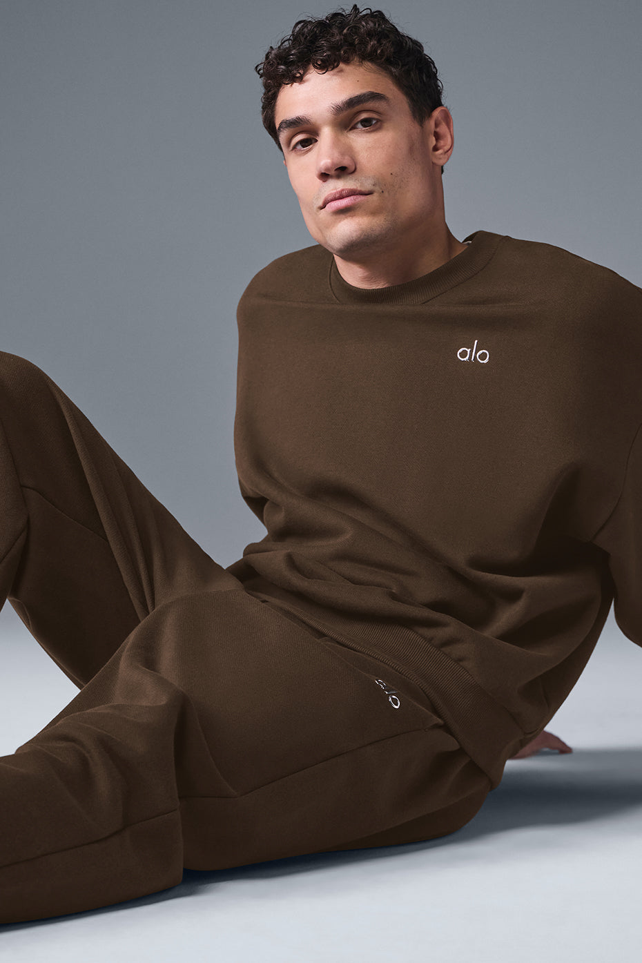Accolade Crew Neck Crew Sweatshirt — Espresso