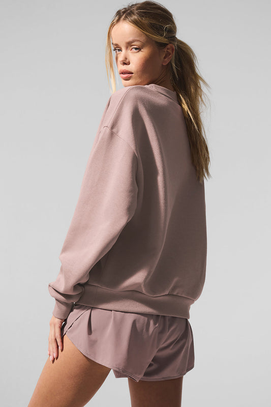 Accolade Crew Neck Crew Sweatshirt — Taupe