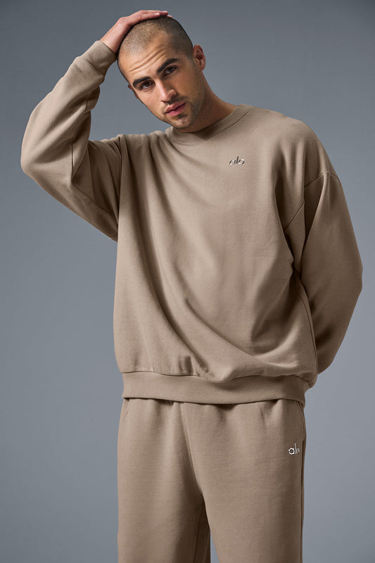 Accolade Crew Neck Crew Sweatshirt — Gravel