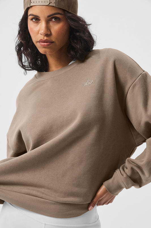 Accolade Crew Neck Crew Sweatshirt — Gravel