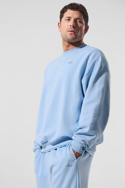 Accolade Crew Neck Crew Sweatshirt — Seashell Blue