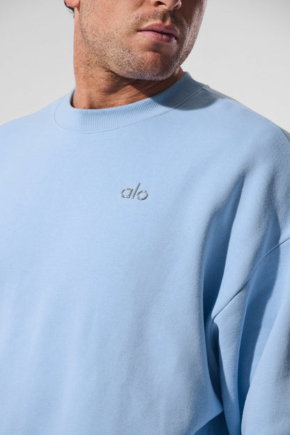 Accolade Crew Neck Crew Sweatshirt — Seashell Blue
