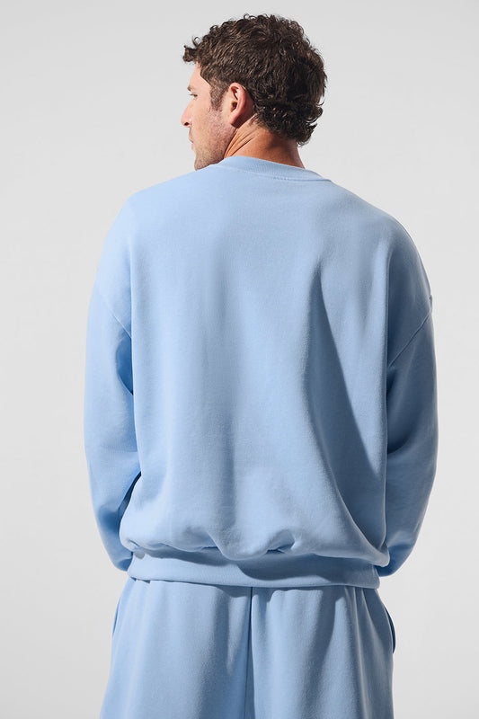 Accolade Crew Neck Crew Sweatshirt — Seashell Blue