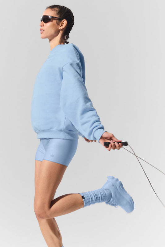 Accolade Crew Neck Crew Sweatshirt — Seashell Blue