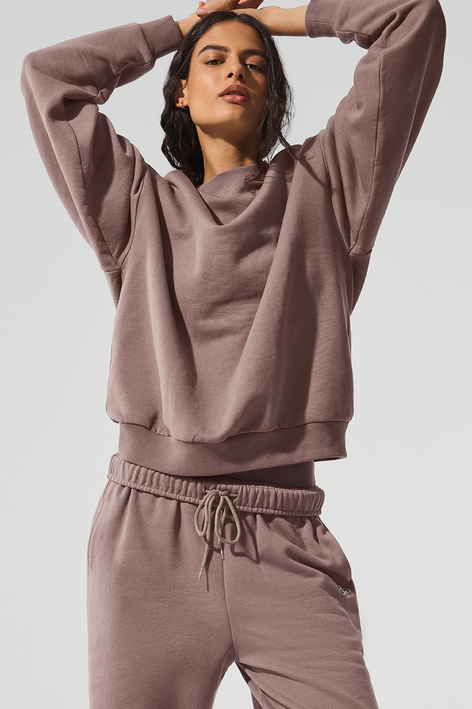 Accolade Crew Neck Crew Sweatshirt — Mushroom