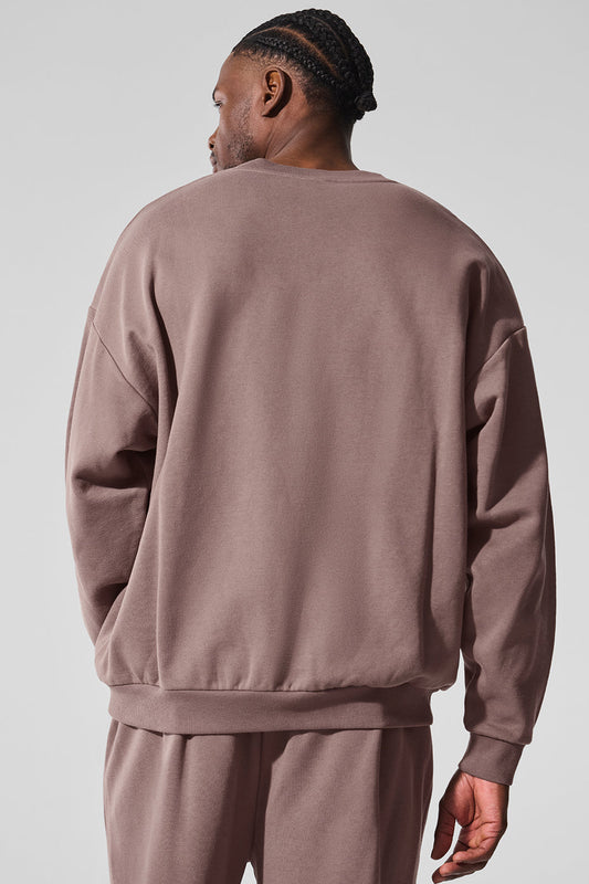 Accolade Crew Neck Crew Sweatshirt — Mushroom