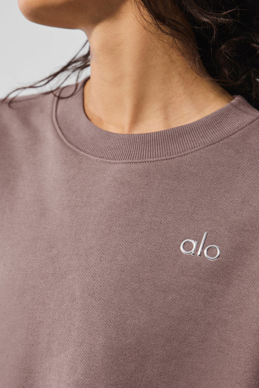 Accolade Crew Neck Crew Sweatshirt — Mushroom