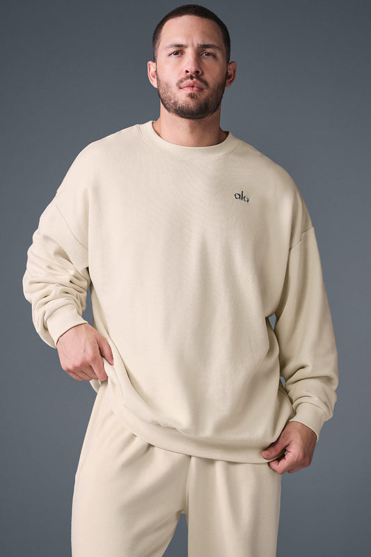 Accolade Crew Neck Crew Sweatshirt — Oat Milk