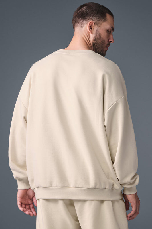 Accolade Crew Neck Crew Sweatshirt — Oat Milk